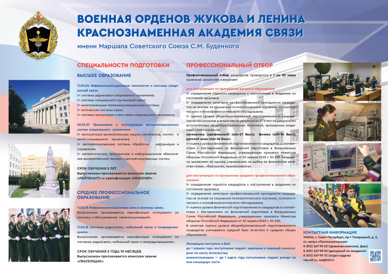 Информация для поступления.